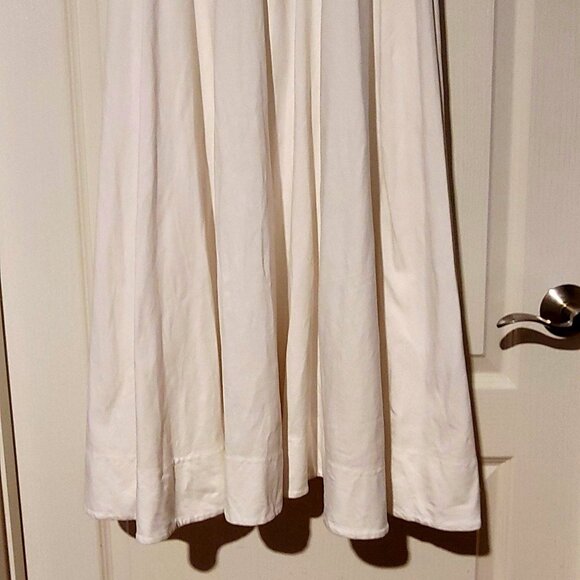 Free People Beach Midi Boho Minimalist Soft Girl Coastal Grandma Holiday Dress M - Picture 8 of 11